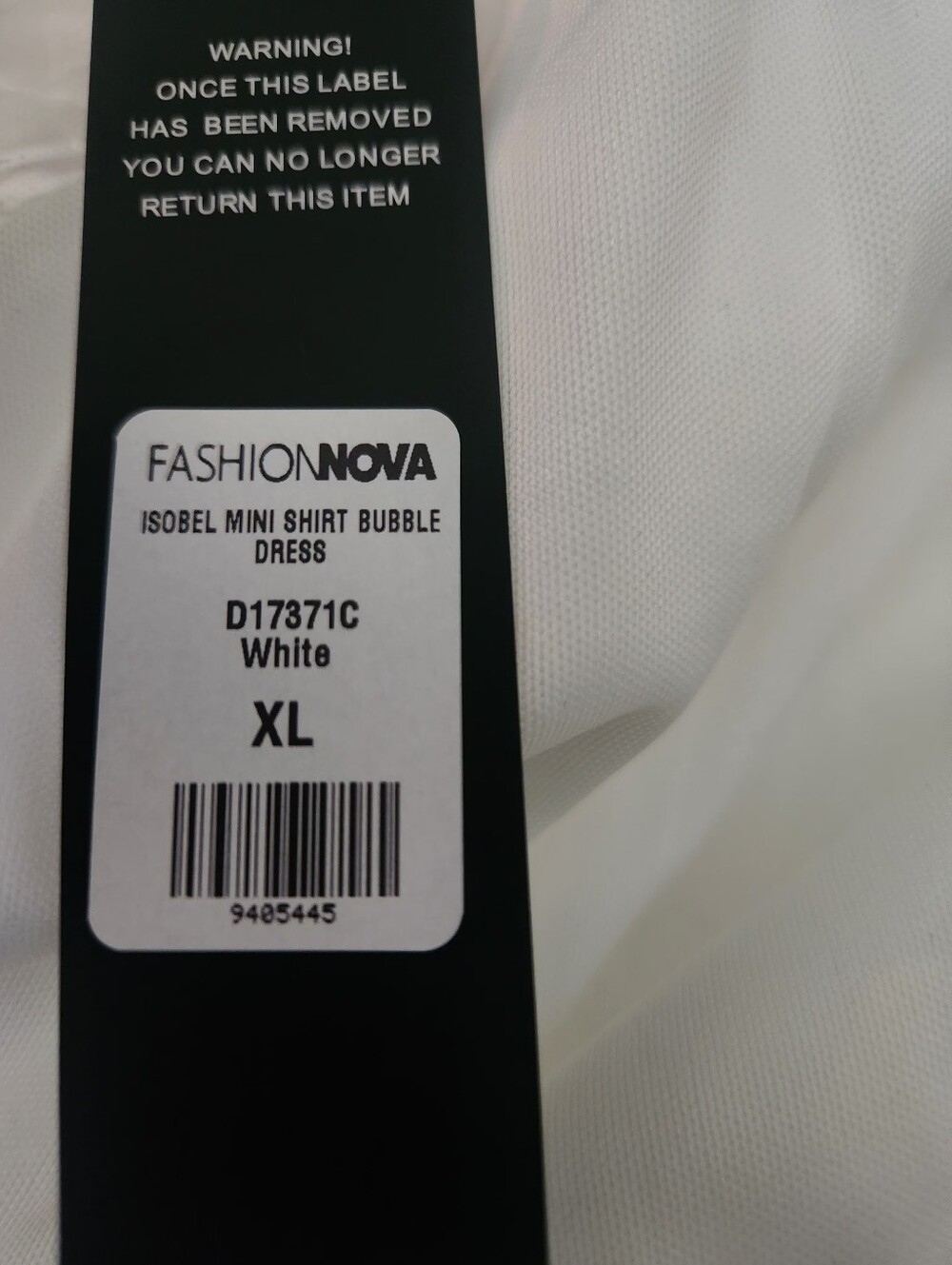 Brand New White Oversized Button-Up Shirt Dress - Picture 7 of 7